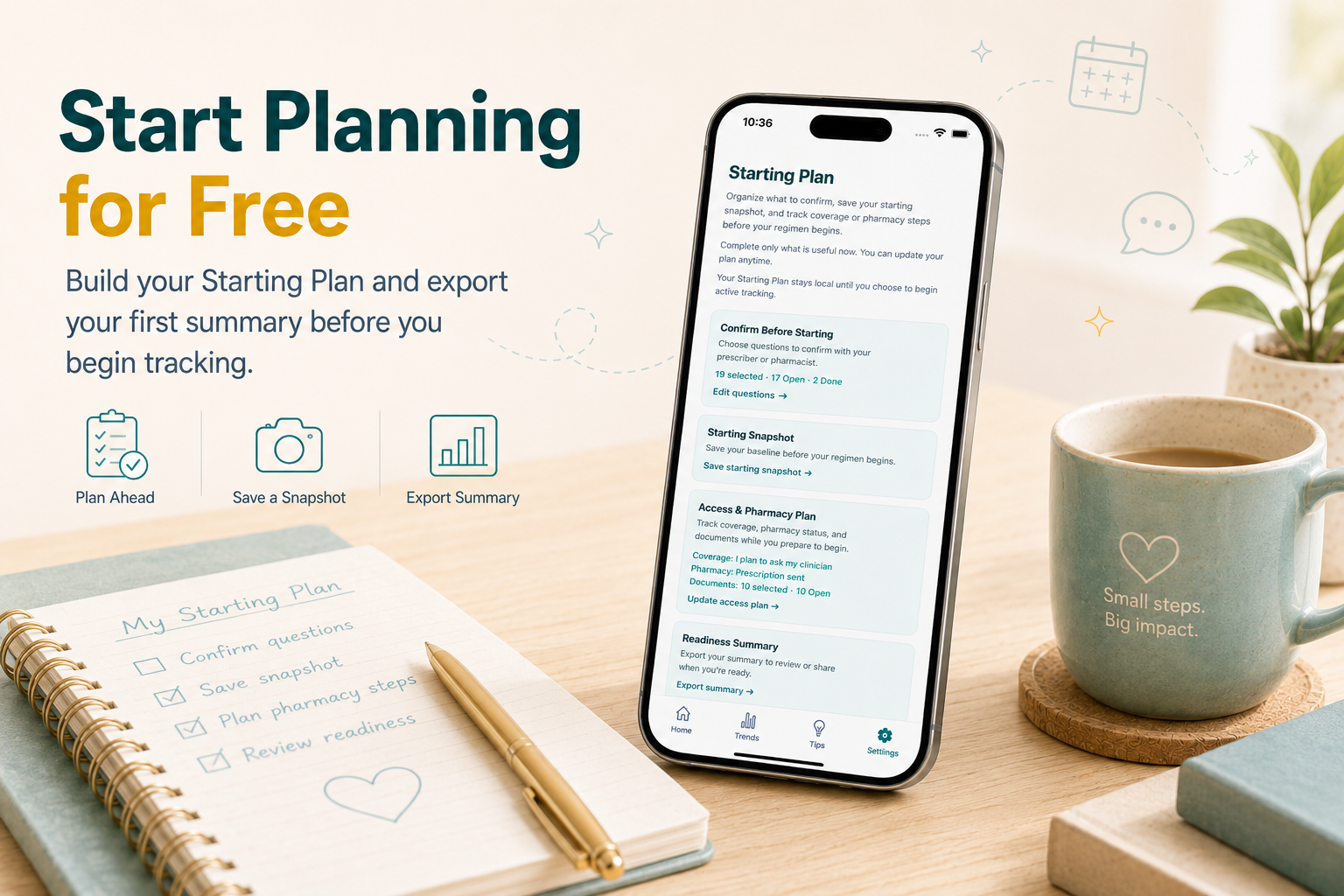 Start planning for free